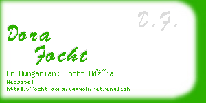 dora focht business card